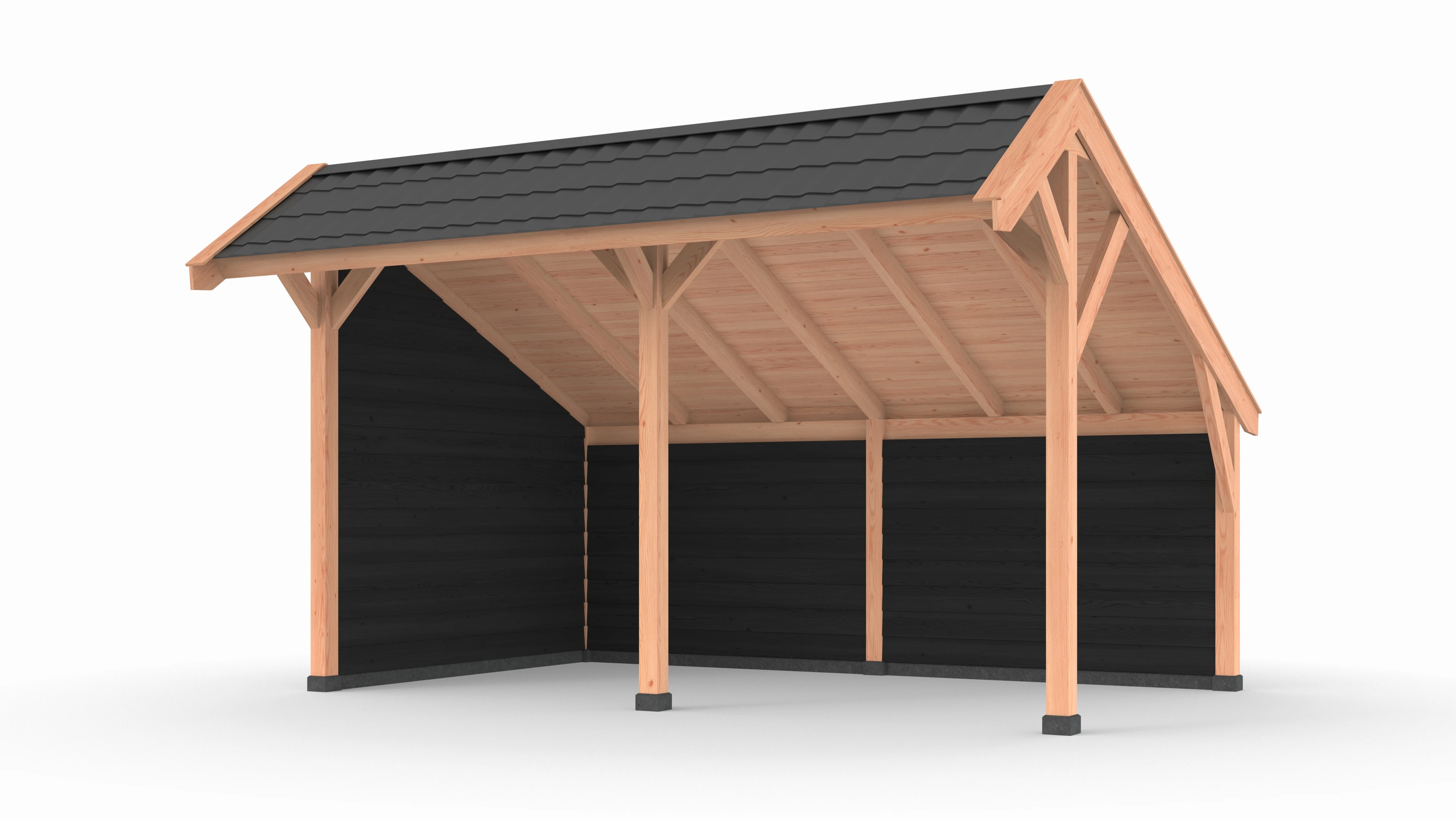 Douglas DIY kapschuur, 500 x 300, met achterwand en zijwand, Westwood - Afbeelding 5